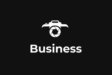 photography camera lens logo template