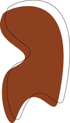 Abstract Shape Line Art