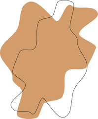 Abstract Shape Line Art