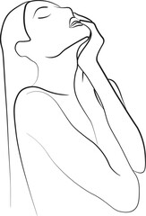 Abstract Woman Outline