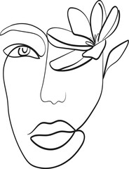 Abstract Woman Outline