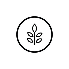 Vector line icon for fibre