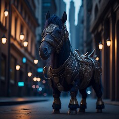 Donkey in suit, Created using generative AI