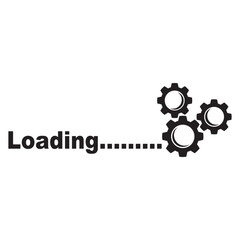 Loading or buffering icon symbol,logo illustration design template.