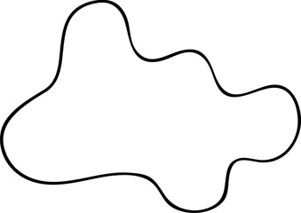 Blob Line Vector Element