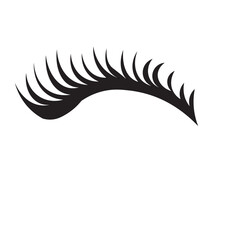 eyelashes icon design template vector