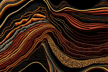 abstract background with fabric waves