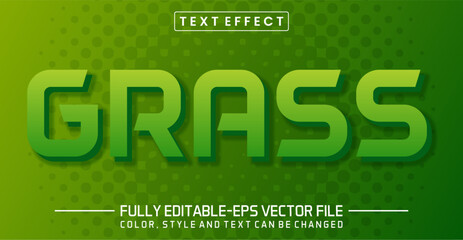 Grass text editable style effect