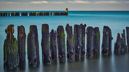 Ostsee; Strand, Langzeitbelichtung