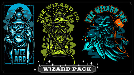 wizard vector graphic pack