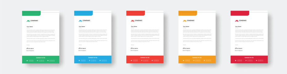 modern letterhead business style creative & clean of your corporate project design. abstract corporate professional letterhead template design.