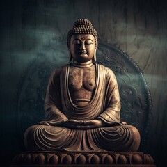 golden buddha statue in the temple