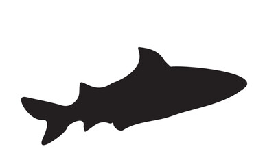 シンプルなサメのシルエット