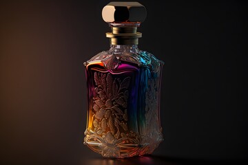 bottle of perfume created using AI Generative Technology