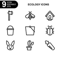 nature and ecology icon or logo isolated sign symbol vector illustration - Collection of high quality black style vector icons 
