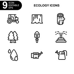 nature and ecology icon or logo isolated sign symbol vector illustration - Collection of high quality black style vector icons 
