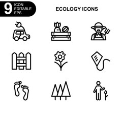 nature and ecology icon or logo isolated sign symbol vector illustration - Collection of high quality black style vector icons 

