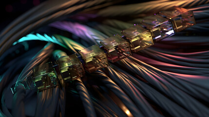 Cables, server, data center, technology, connectivity, networking, internet, information, hardware, infrastructure, IT, communication, digital, electricity, power, technology, complexity, organization