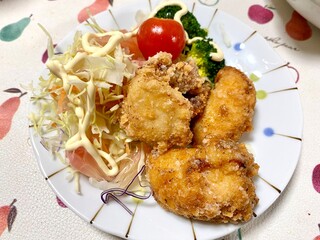 【おうちごはん】おかずに唐揚げ