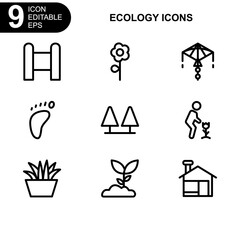 nature and ecology icon or logo isolated sign symbol vector illustration - Collection of high quality black style vector icons 
