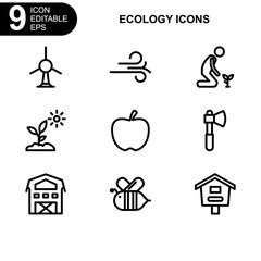 nature and ecology icon or logo isolated sign symbol vector illustration - Collection of high quality black style vector icons 
