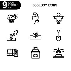 nature and ecology icon or logo isolated sign symbol vector illustration - Collection of high quality black style vector icons 
