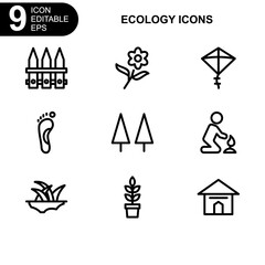 nature and ecology icon or logo isolated sign symbol vector illustration - Collection of high quality black style vector icons 
