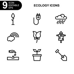 nature and ecology icon or logo isolated sign symbol vector illustration - Collection of high quality black style vector icons 
