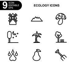 nature and ecology icon or logo isolated sign symbol vector illustration - Collection of high quality black style vector icons 
