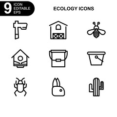 nature and ecology icon or logo isolated sign symbol vector illustration - Collection of high quality black style vector icons 
