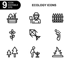 nature and ecology icon or logo isolated sign symbol vector illustration - Collection of high quality black style vector icons 
