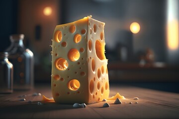Cheese created using AI Generative Technology