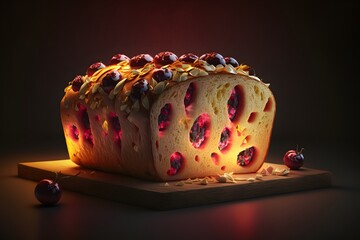 Cherry Bread created using AI Generative Technology
