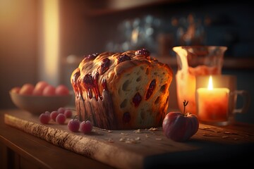 Cherry Bread created using AI Generative Technology