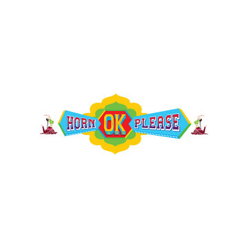 Horn Ok please Indian truck art design