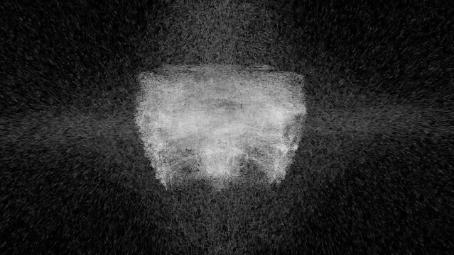 Artificial General Intelligence as an emergent property.
The words Artificial General Intelligence form from a random swirling cloud of particles.