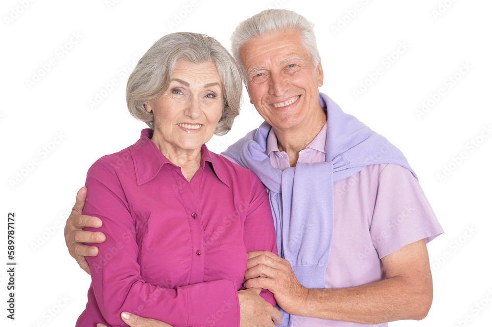 Wall mural Portrait of happy senior couple