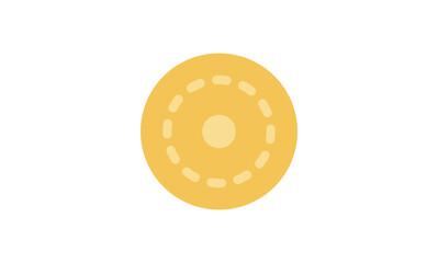 Obraz premium Coin icon and gold penny currency finance flat line symbol. 