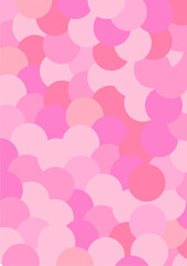 The background image is in pink tones, using shapes to arrange. Composition with gradation used for graphics