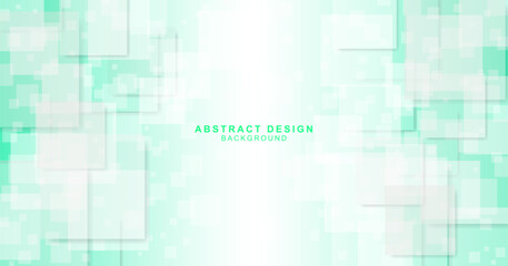 様々な正方形で組み合わせた抽象的な背景素材