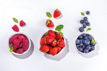 Summer berry flatlay