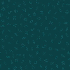Fish Seamless Pattern Background. Vector illustration backdrop.