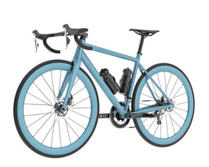 Fototapeta premium Fast bike isolated on transparent background. 3d rendering - illustration