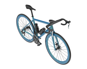 Fototapeta premium Fast bike isolated on transparent background. 3d rendering - illustration