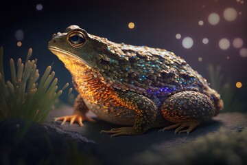 frog created using AI Generative Technology