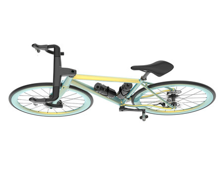 Fast bike isolated on transparent background. 3d rendering - illustration