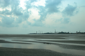 Fototapeta premium landscape of Bakkhali sea shore 