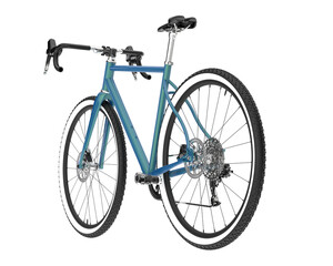 Fototapeta premium Fast bike isolated on transparent background. 3d rendering - illustration