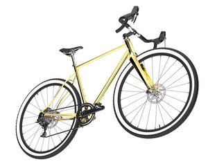 Fototapeta premium Fast bike isolated on transparent background. 3d rendering - illustration
