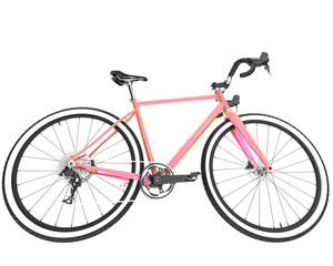 Fototapeta premium Fast bike isolated on transparent background. 3d rendering - illustration